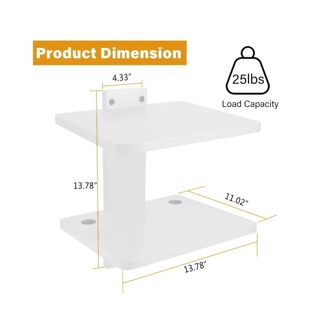 Floating Entertainment Shelf Wooden